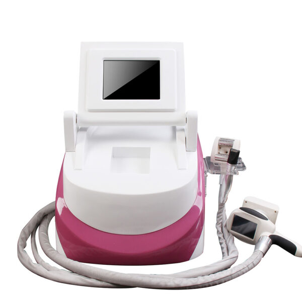 A professional Professional Efficace Vacuum RF Mechanical Massage Anti Cellulite Machine with a remote control, equipped with Efficace Vacuum RF Mechanical Massage for effective anti-cellulite treatment.