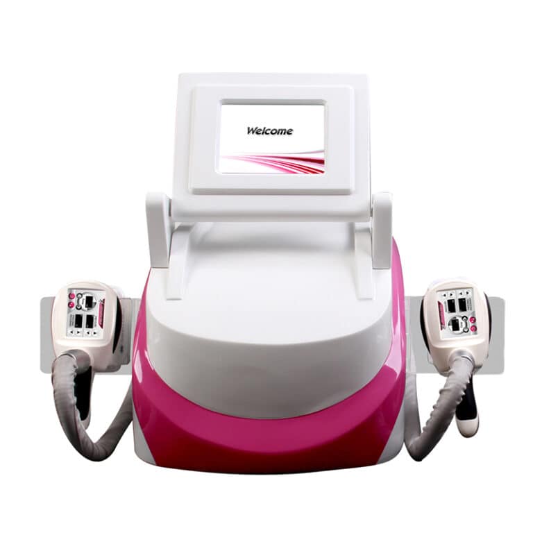 An Professional Smart Portable Electric Belly Fat Burner Machine With Double Handles on a white background.