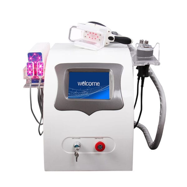 An image of a Home Use Kryolypolyse Liposuction Lose Cellulite Device Whole Body Cryotherapy Weight Loss machine with a light on it.