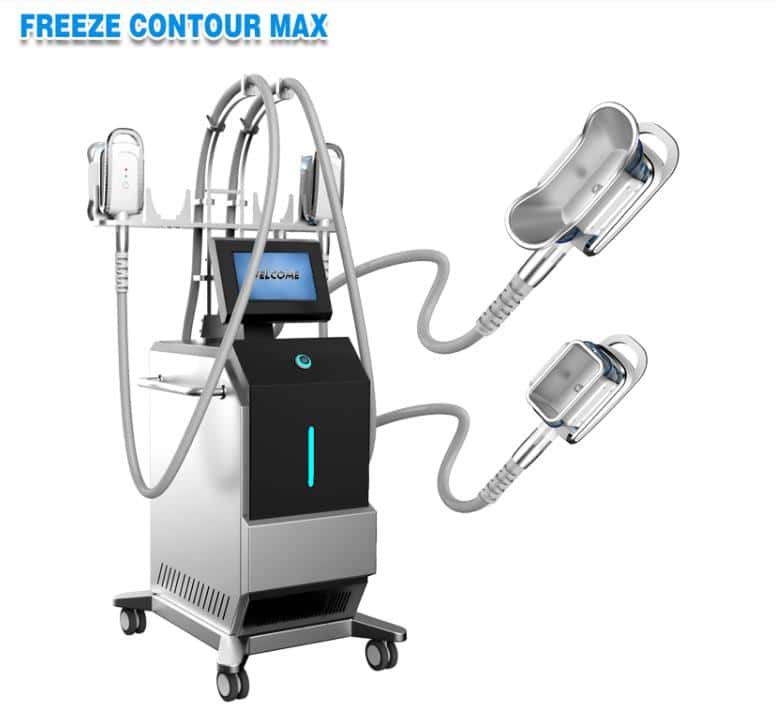 En Cosmoprof Worldwide Bolonia 2018 se presentó una máquina con la palabra congelar contour max.