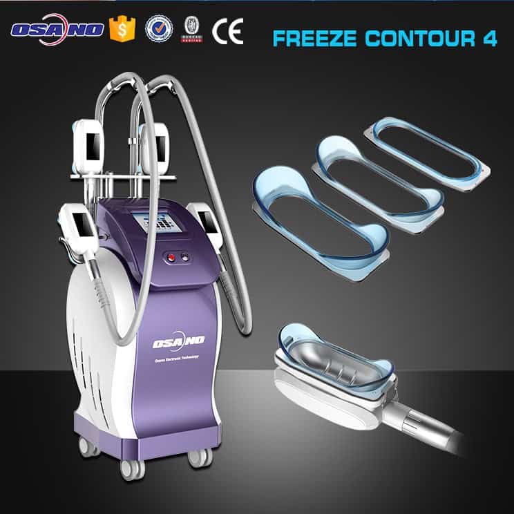 Freeze contour body slimming machine showcased at Cosmoprof Bologna 2019.