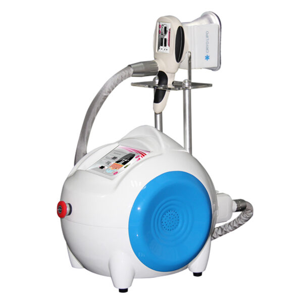 A Home Use Cryolipolysis Cellulite Cryo Freezers Beauty Salon Equipment For Cellulite machine with a blue and white color.