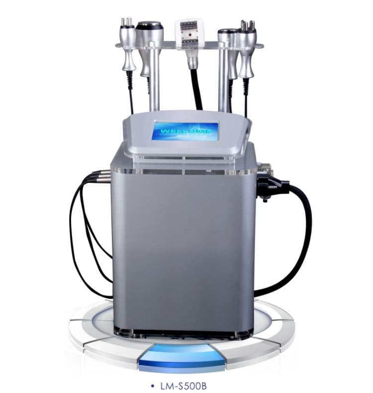 Lcd fettreducering radiofrekvens ultraljud kavitation + vakuumrulle + ansiktslyft RF-maskin för celluliter.