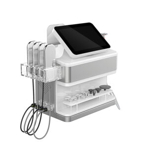 An image of a Back Pain Shortwave Diathermy Physio Physiotherapy 448khz Smart Tecar Therapy Machine with a multitude of equipment attached to it.