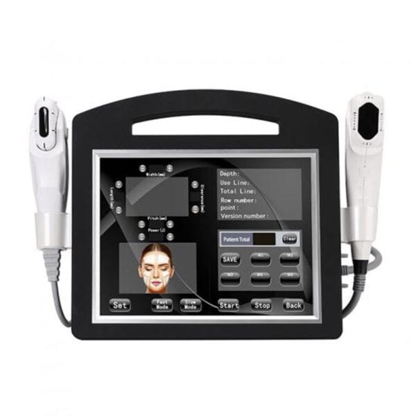 A device with a screen and wires designed for the 2 In 1 Hifu 4d Ultherapy Machine For Home Use.