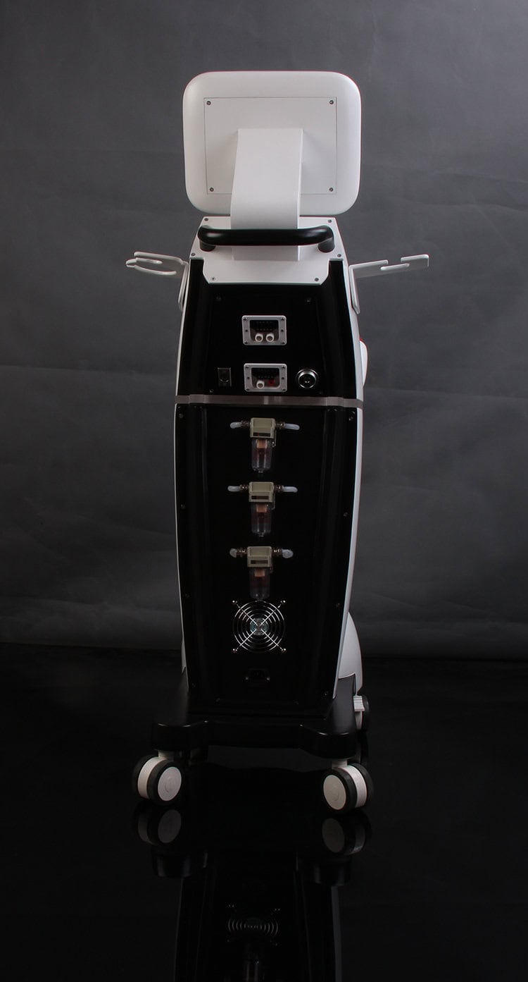 Một máy Thiết bị điều trị Vela Cellulite Velasmooth Bán buôn sắc đẹp màu trắng với nền đen có sẵn để bán buôn.