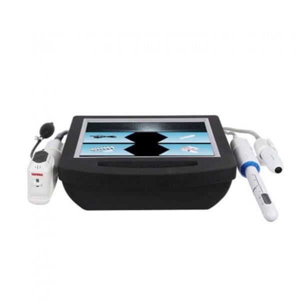 The Portable 4 In 1 Best Hifu Machine is the best medical device with a remote control and a phone.