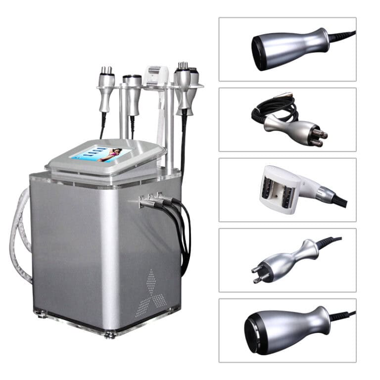 A variety of different body slimming machines including the Fat Reduction Radio Frequency Ultrasound Cavitation + Vacuum Roller + Face Lift RF Machine For Cellulite.