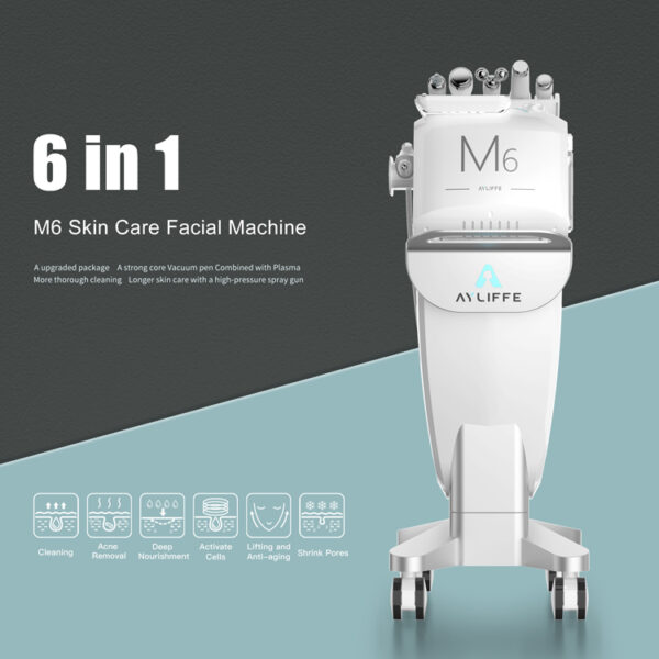 The Beauty Salon Skin Care 6 In 1 Multi Function Facial Machine is a versatile 6-in-1 skincare tool.