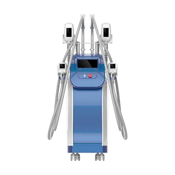 An image of the Best Professional Fat Cold Therapy Machine Full Body, a blue and white machine for cold therapy on a white background.