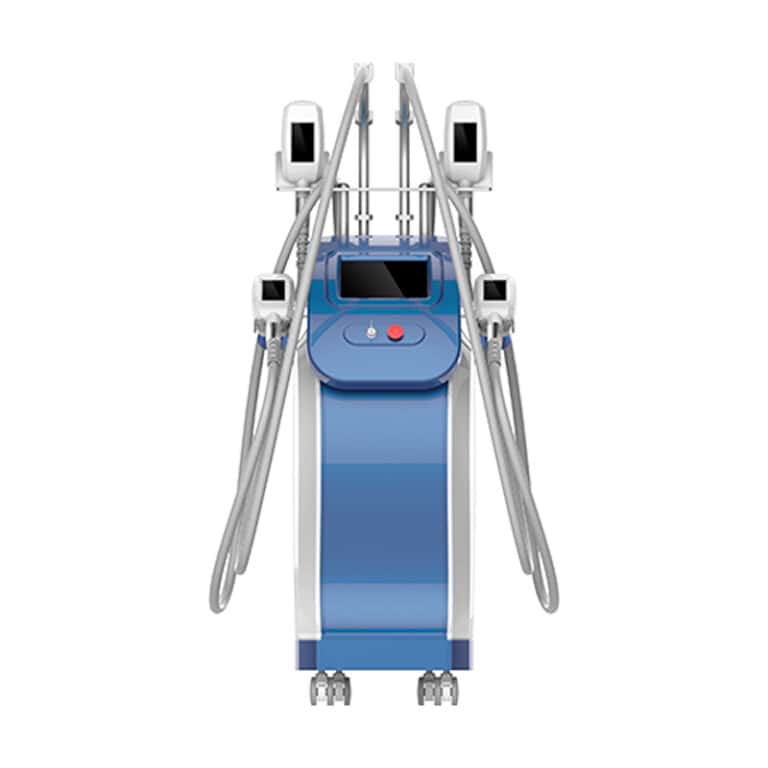 An image of the Best Professional Fat Cold Therapy Machine Full Body, a blue and white machine for cold therapy on a white background.