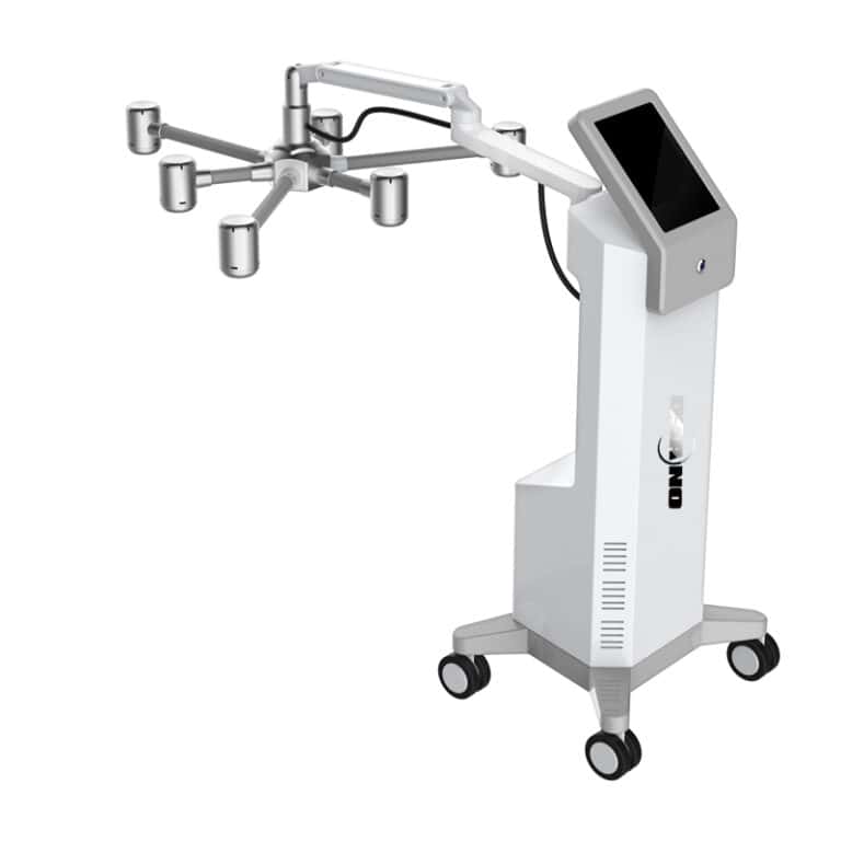 A professional machine that is on wheels and specializes in Newest Technology 532nm Wavelength Professional Cold Laser Therapy Device.