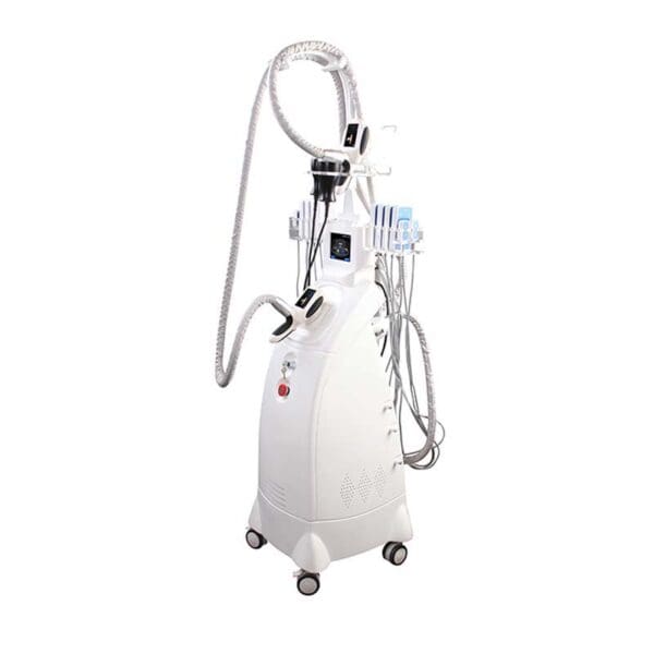 A white 6 in 1 Laser Skin Resurfacing Machine For Sale, with a hose attached to it, is available for sale.