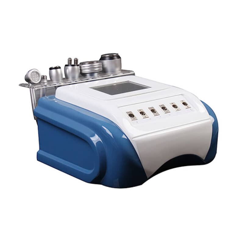A blue and white Best 40K Unoisetion Machine 8 in 1 Beauty Equipment on a white background.