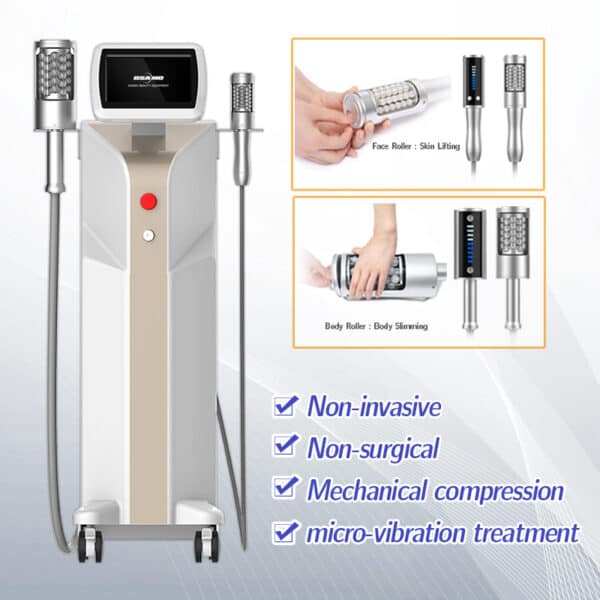 An image of the Newest Tech Standing Lymphatic Massage Roller Machine, designed to remove wrinkles.