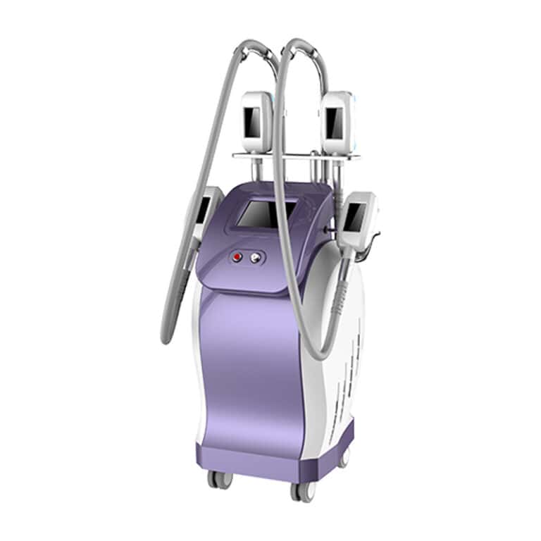 A purple and white Best Professional Fat Cold Therapy Machine Full Body on a white background.