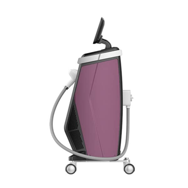 A purple and black Gold Standard 808nm diode laser hair removal machine.