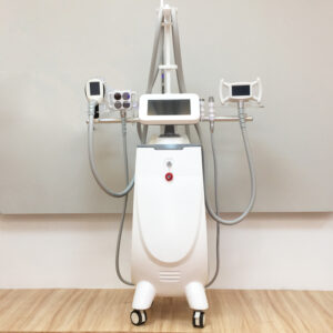 An image of a Multi-Functional Beauty Salon 40k Cavitation Machine sitting on a table in front of a wall.
