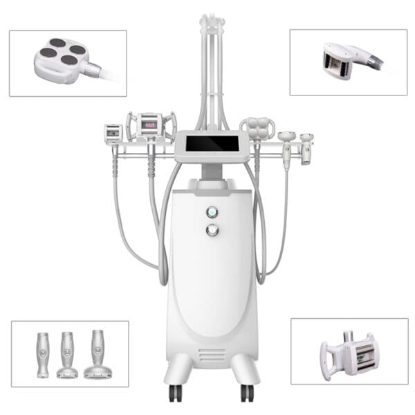 Kuva Body Slimming Cellulite Removal 30k Cavitation Machinesta, joka on varustettu erilaisilla kauneusvälineillä.