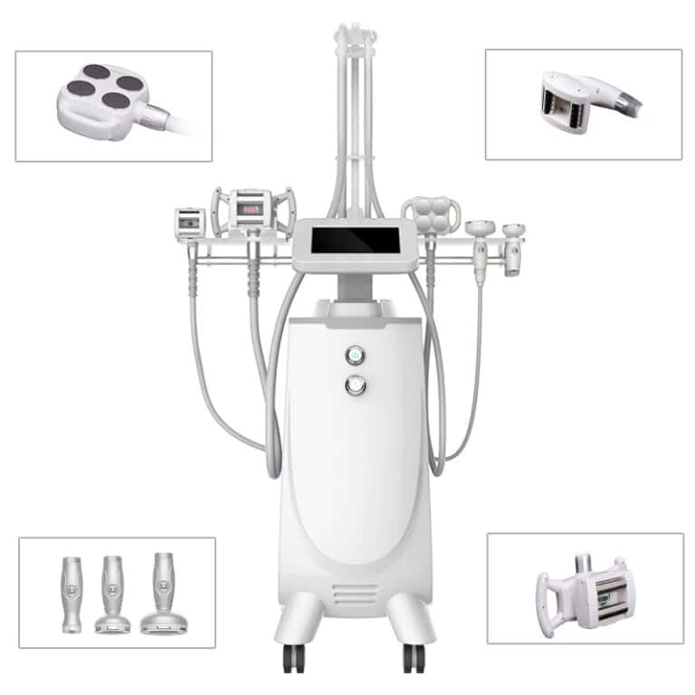 An image of a Body Slimming Cellulite Removal 30k Cavitation Machine equipped with various types of beauty equipment.