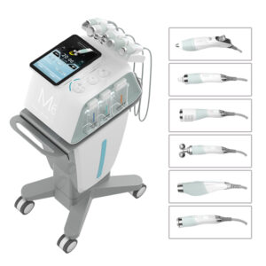 En bild av en Skönhetssalong Skin Care Diamond Microdermabrasion Machine med olika typer av utrustning.