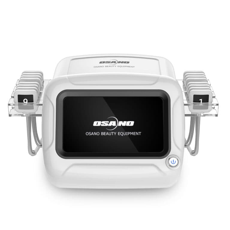 A white Trusculpt Flex Machine RF Body Slimming Device 3D Body Sculpt Therapy with a white screen on it.