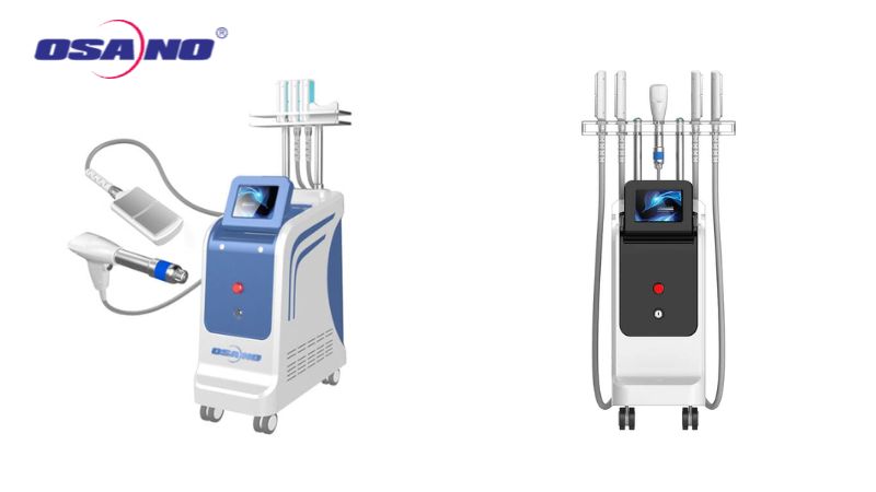 High-tech medical aesthetic device for skin rejuvenation and facial treatments, featuring advanced cooling and radiofrequency technology for comfort and effectiveness.