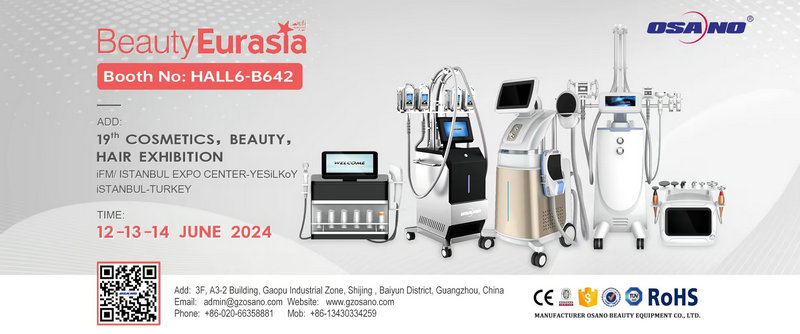 Join BeautyEurasia 2024, Booth HALL6-B642, June 12-14 at IFM Istanbul Expo Center. Discover OSAINO's latest beauty equipment!