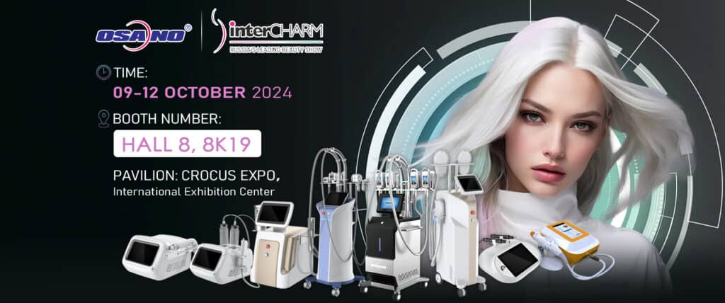 Osano at InterCHARM 2024! See beauty devices Oct 9-12, Booth 8K19, Hall 8, Crocus Expo.