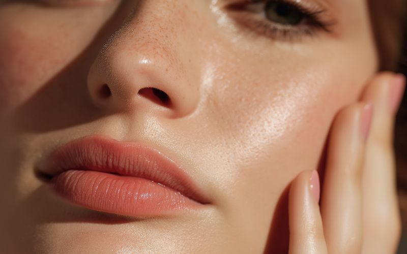 Silky smooth skin with a natural glow, emphasizing comfort and skincare.