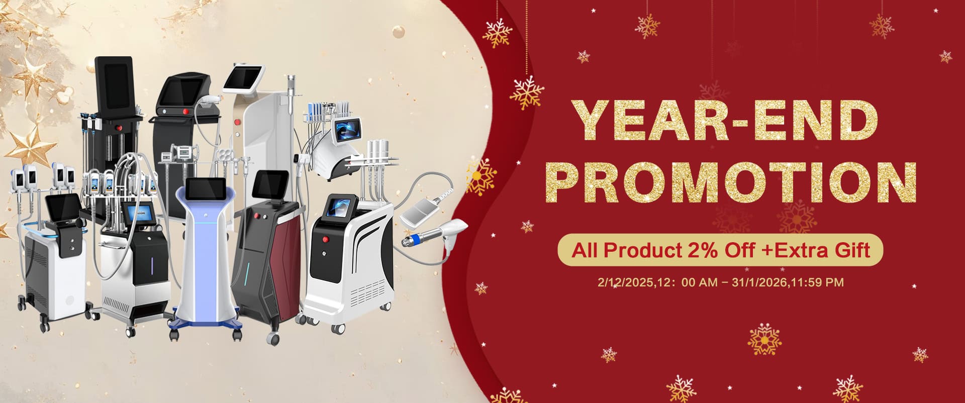 Versatile aesthetic devices for skin rejuvenation and anti-aging solutions, ideal for clinics and spas.