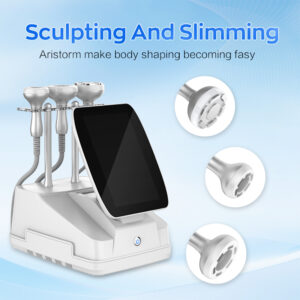 Advanced body sculpting device for effective slimming and contouring solutions. Featuring multiple applicators for targeted fat reduction and skin tightening.