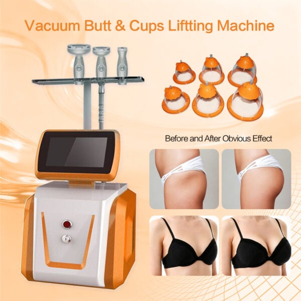 Advanced Vacuum Butt & Cups Lifting Machine for Body Contouring and Cellulite Reduction.