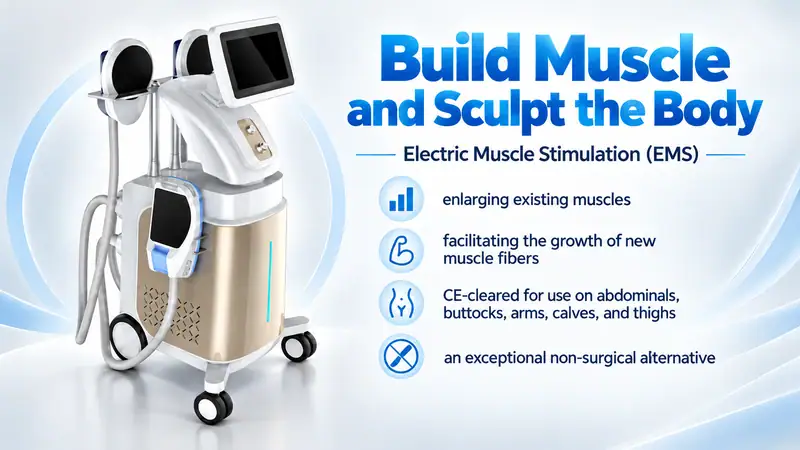 Advanced body firming and skin tightening machine for muscle stimulation, designed for non-surgical body sculpting and muscle growth enhancement.